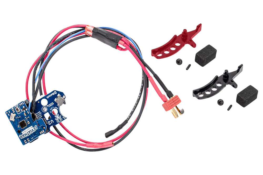 JeffTron Wiring to Stock Leviathan MOSFET for Version 2 Gearbox AEG ( With Curved CNC Trigger )-Red