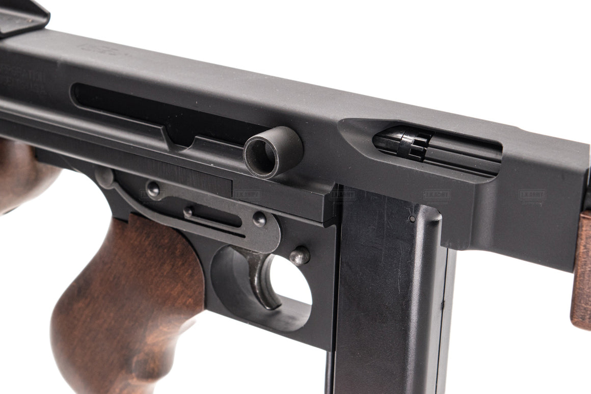 KING ARMS Thompson M1A1 Military AEG Airsoft ( Real Wood )