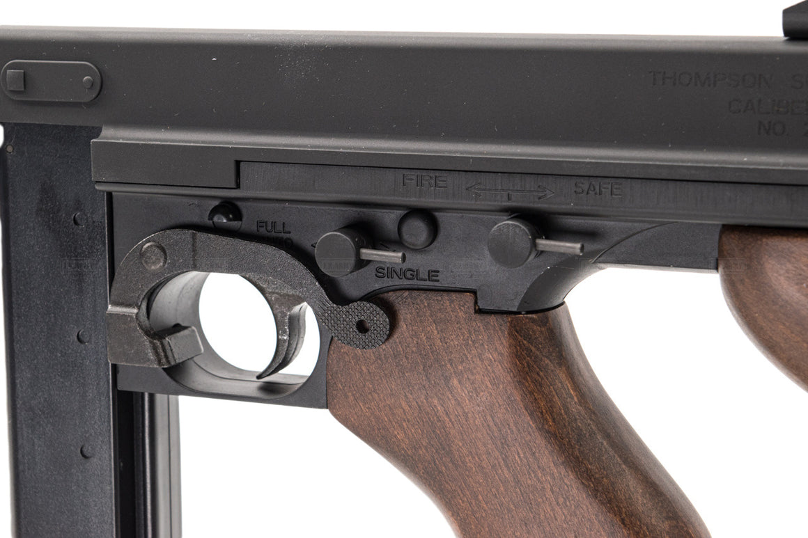 KING ARMS Thompson M1A1 Military AEG Airsoft ( Real Wood )