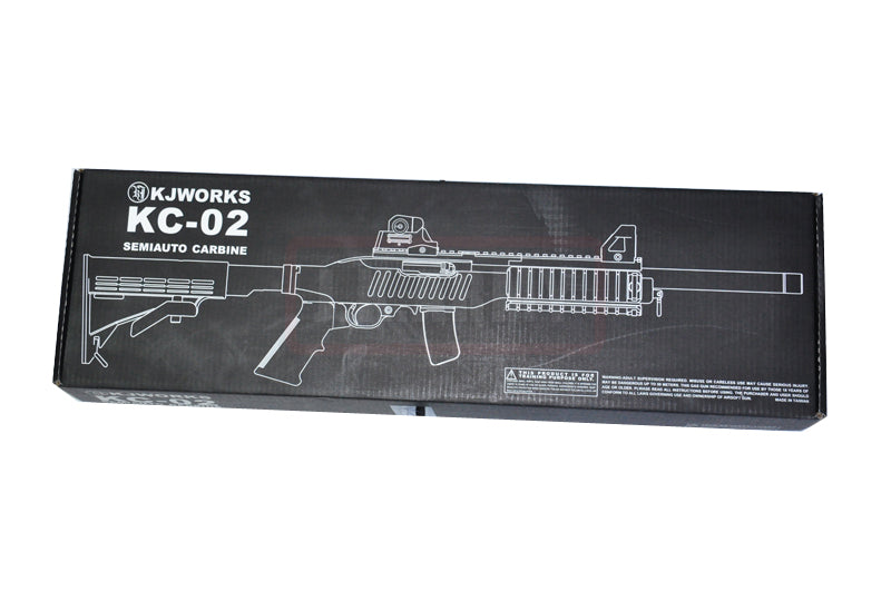 KJ Works KC-02 Tactical Carbine Gas Blow Black Rifle ( KC02 V1 GBB ) ( 10/22 )
