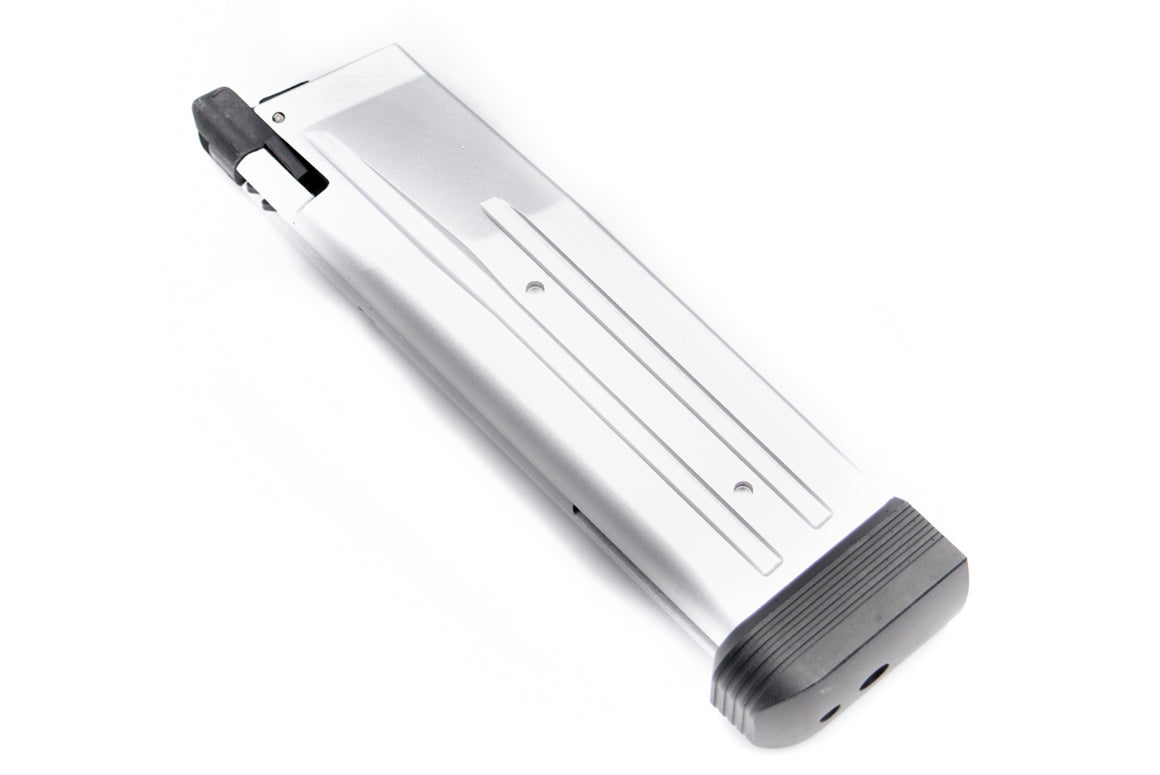 KF Airsoft CNC Aluminum 30 Rds Magazine for Tokyo Marui Hi-Capa 5.1 GBB ( Silver )
