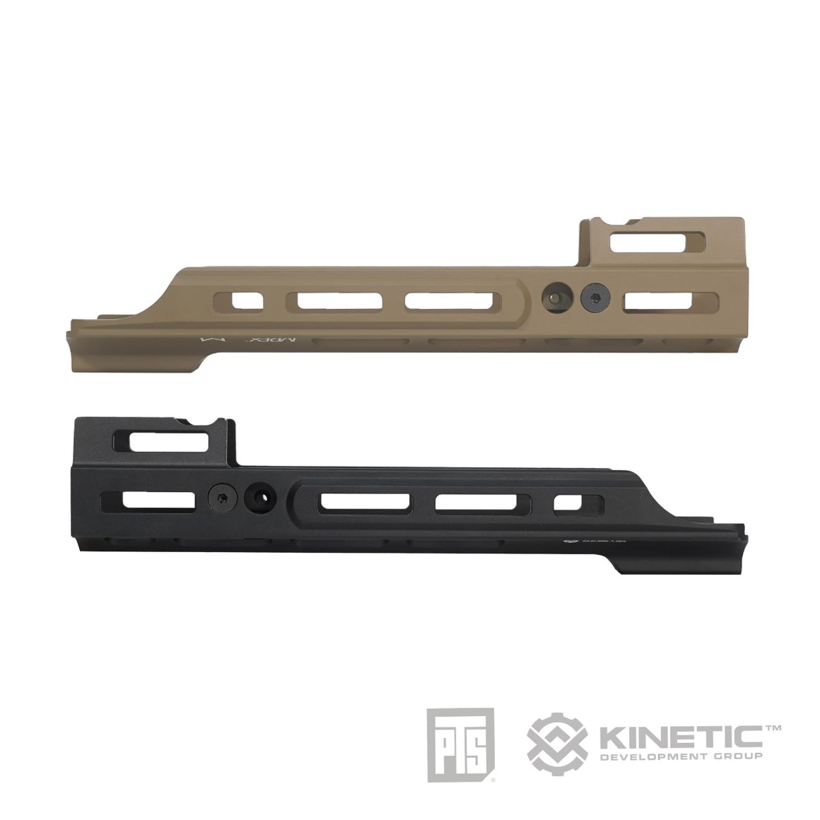 PTS Kinetic SCAR MREX M-LOK MK 2 2.2" Rail For Cyber Gun GM SCAR-L MK2 GBB ,  VFC SCAR-H ( AEG & GBB ) / L ( AEG ) , TM Recoil Shock SCAR-H / L ( Black / DE )