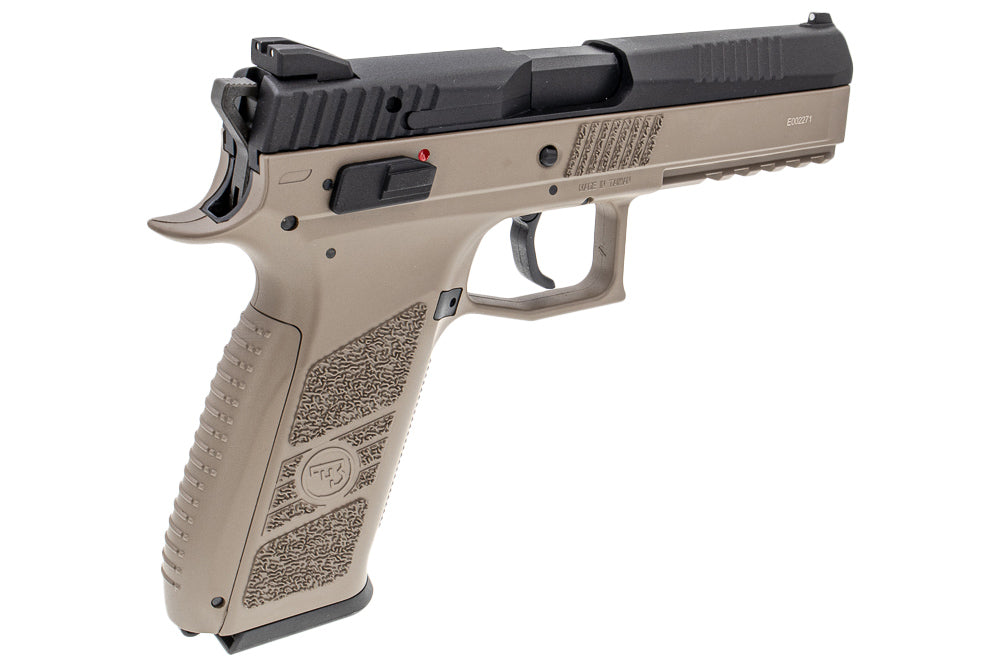 KJ Works CZ P-09 Duty GBB Pistol - Tan ( ASG Licensed / Gas Version )