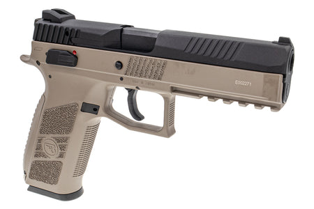 KJ Works CZ P-09 Duty GBB Pistol - Tan ( ASG Licensed / Gas Version )