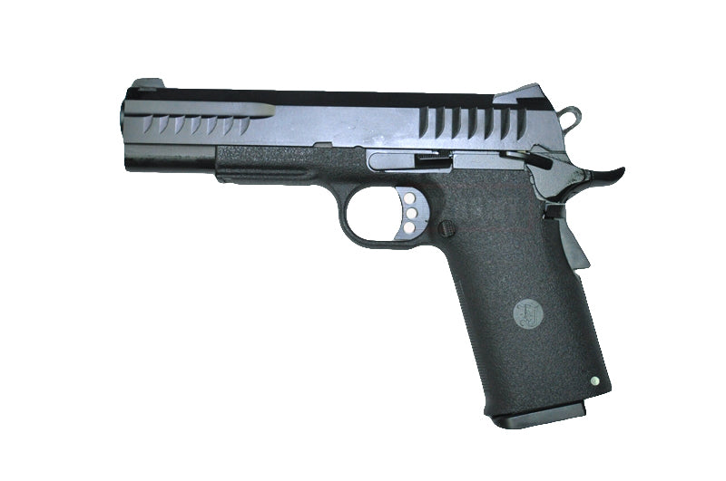 KJ Works KP 08 HI-CAPA Full Metal Black GBB Pistol