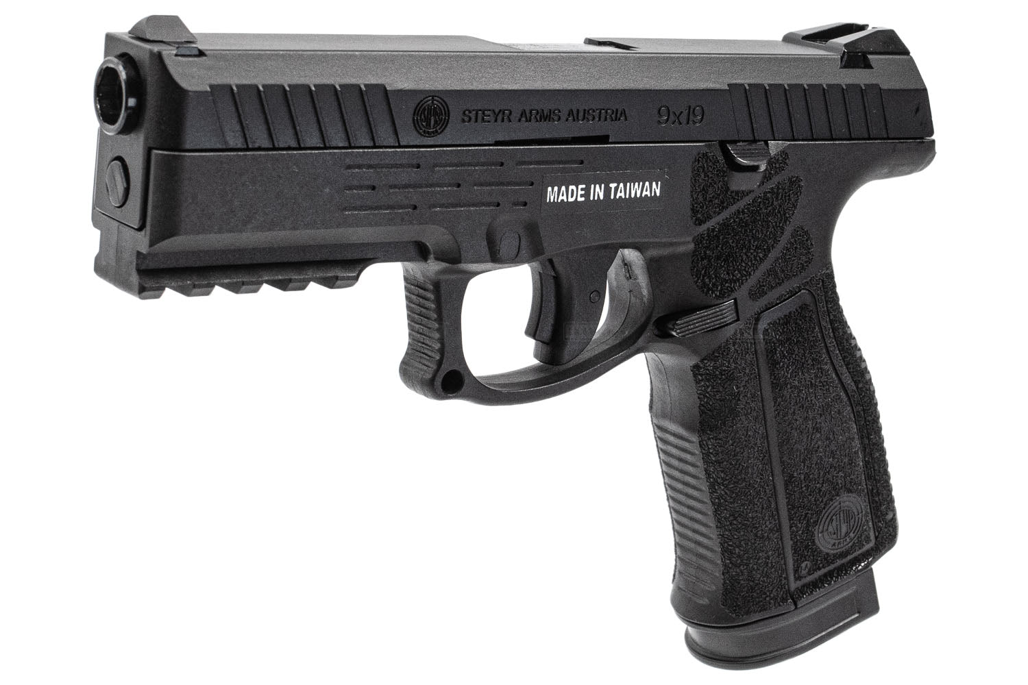 KJ Works STEYR ARMS L9A2 GBB Pistol Airsoft ( Black ) ( ASG Licensed )