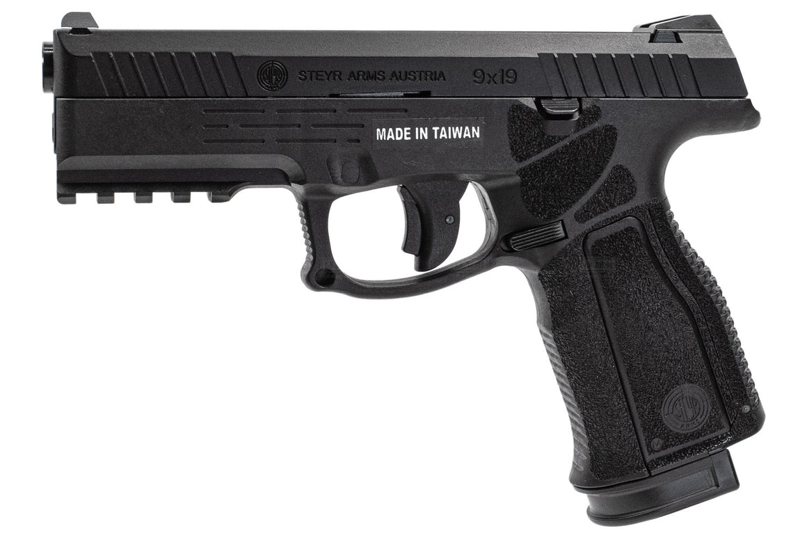 KJ Works STEYR ARMS L9A2 GBB Pistol Airsoft ( Black ) ( ASG Licensed )
