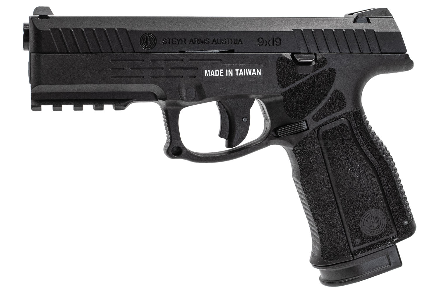KJ Works STEYR ARMS L9A2 GBB Pistol Airsoft ( Black ) ( ASG Licensed )