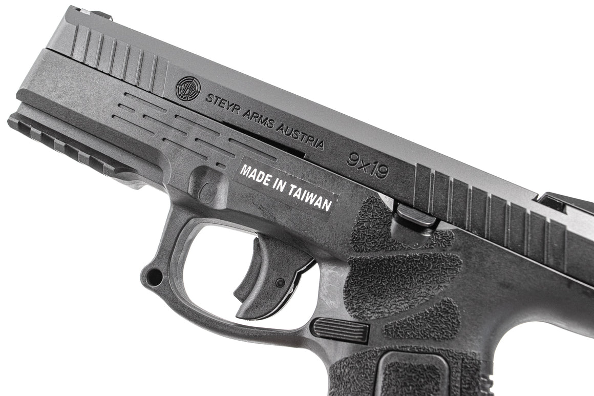 KJ Works STEYR ARMS L9A2 GBB Pistol Airsoft ( Black ) ( ASG Licensed )