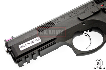 KJ Works CZ 75 SP-01 Shadow GBB Pistol ( ASG Licensed ) - Gas Version