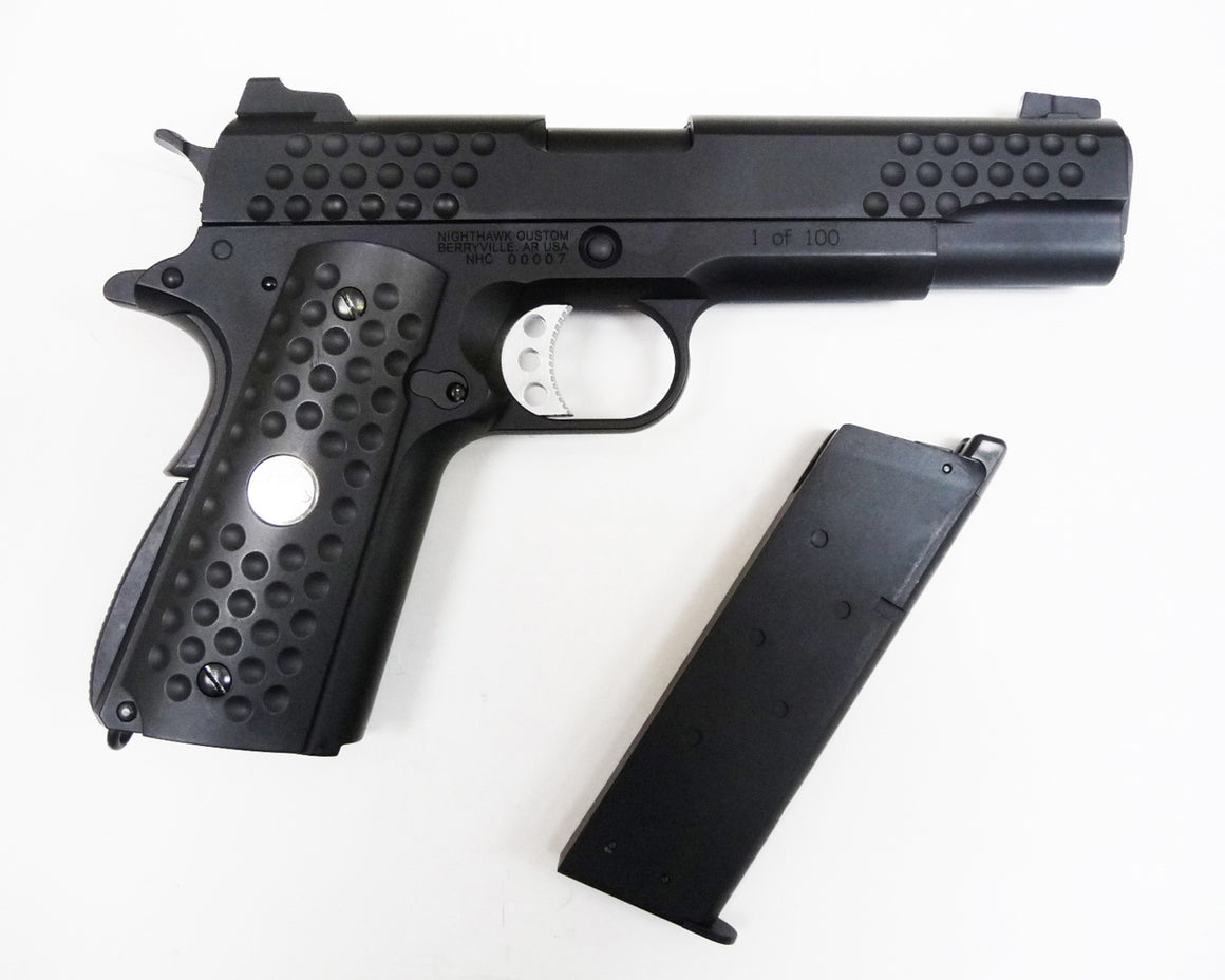 WE Knight Hawk M1911 Full Metal GBB Pistol (Silver / Black)