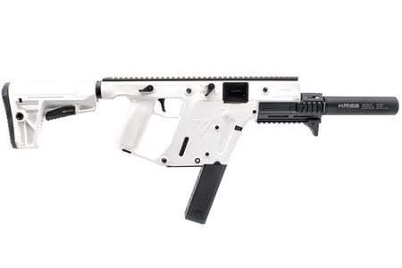 KRYTAC Kriss Vector Airsoft AEG SMG Rifle ( Alpine White Limited Edition ) ( With Mock Suppressor )