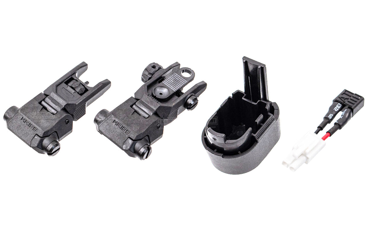 KRYTAC Kriss Vector Airsoft AEG SMG Rifle ( Alpine White Limited Edition ) ( With Mock Suppressor )