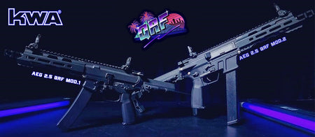 KWA QRF MOD.1 AEG 2.5 ( with Extra Free 80rd Magazine ) ( Black )