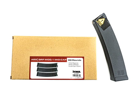 KWA QRF MOD 1 AEG Magazine (3pcs / Box) ( Black )