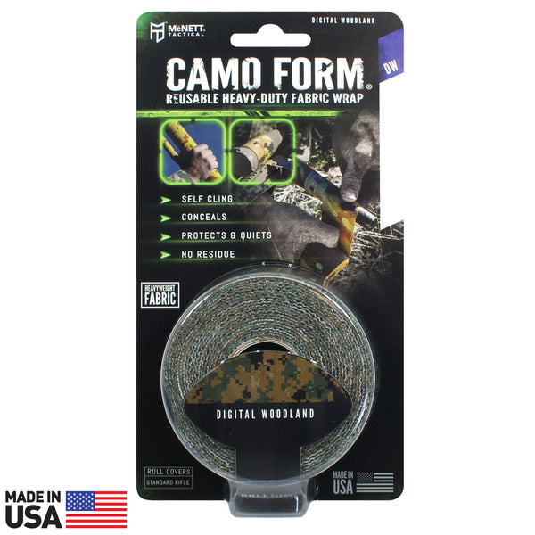 CAMO FORM® REUSABLE HEAVY-DUTY FABRIC WRAP - Woodland Digital ( 19412 )