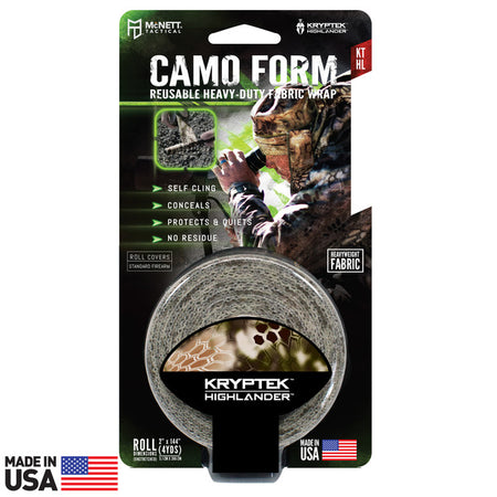 CAMO FORM® REUSABLE HEAVY-DUTY FABRIC WRAP - Kryptek Highlander ( 19550 )