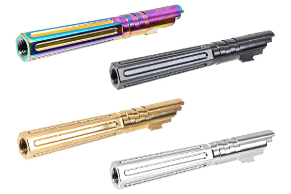 LA Capa CNC Aluminum 5.1 HEXCUT Outer Barrel For Marui TM Hi-Capa 5.1 GBBP Series-Rainbow