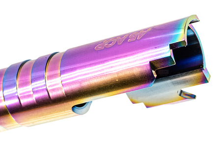 LA Capa CNC Aluminum 5.1 HEXCUT Outer Barrel For Marui TM Hi-Capa 5.1 GBBP Series-Rainbow