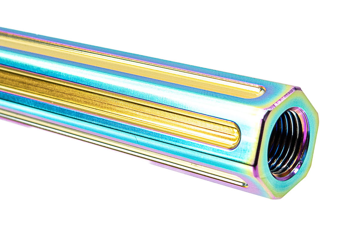 LA Capa CNC Aluminum 5.1 HEXCUT Outer Barrel For Marui TM Hi-Capa 5.1 GBBP Series-Rainbow