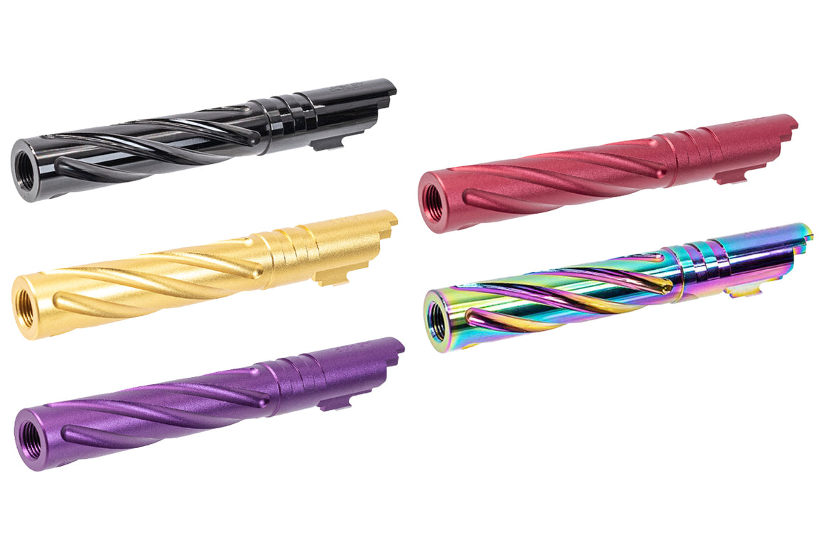 LA Capa CNC Aluminum Tornado Outer Barrel For Marui TM Hi-Capa 5.1 GBBP Series -Red