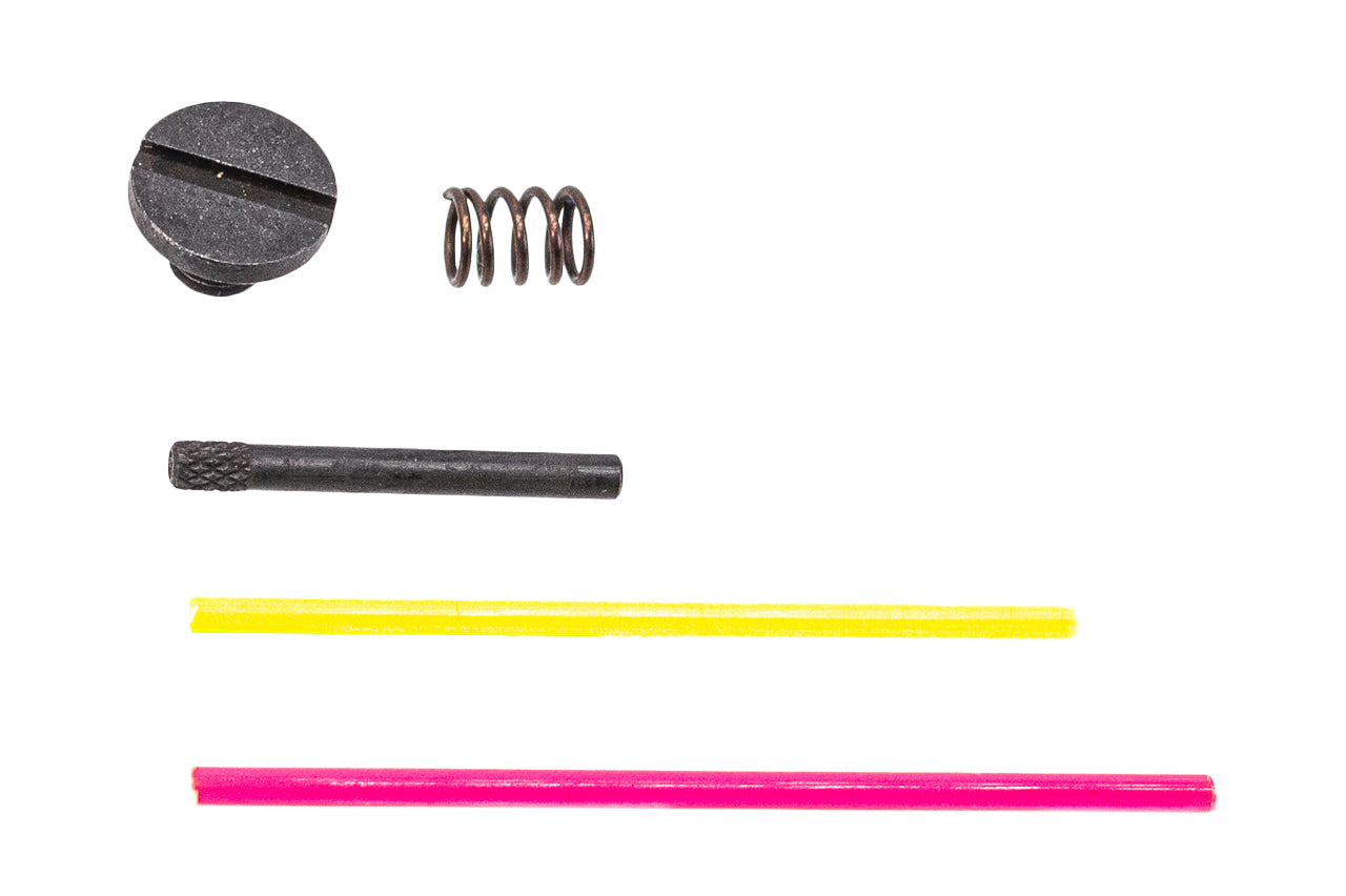 LA Capa Adjustable Fiber Optic Rear Sight With Charging Handle For Marui TM Hi-Capa 5.1 GBBP Series -Silver