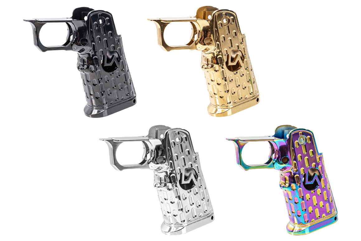 LA Capa CNC Aluminum S2 Cutout Grip For Marui TM Hi-Capa GBBP Series -Rainbow