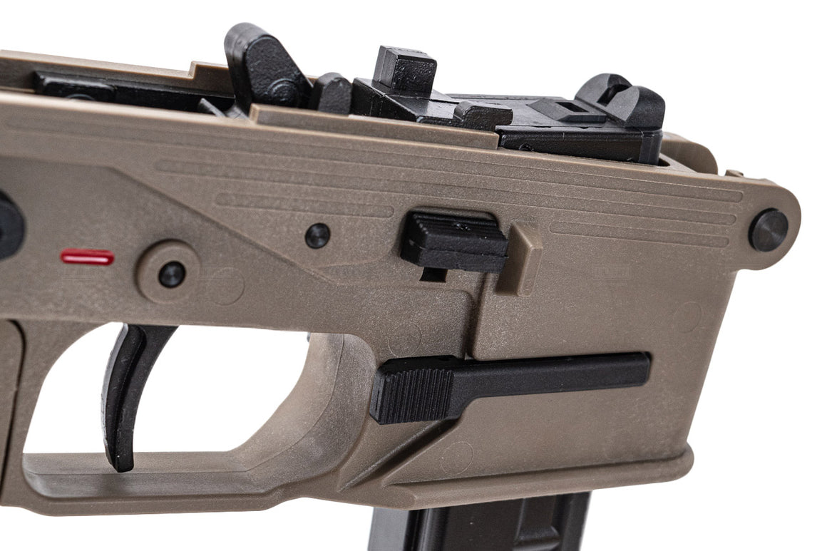 Lambda Defense GHM9 Gen2 PCC MP9 Complete Lower Receiver Set For B&T GHM9 GBB Series ( With MP9 Magazine ) -FDE