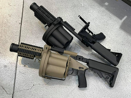 LDT MGL Grenade Launcher with Retractable Stock ( Black / DE )-Black