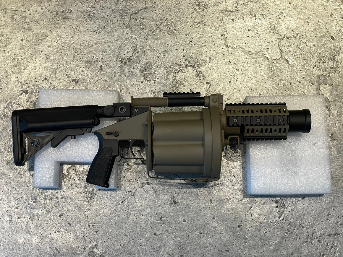 LDT MGL Grenade Launcher with Retractable Stock ( Black / DE )-Black