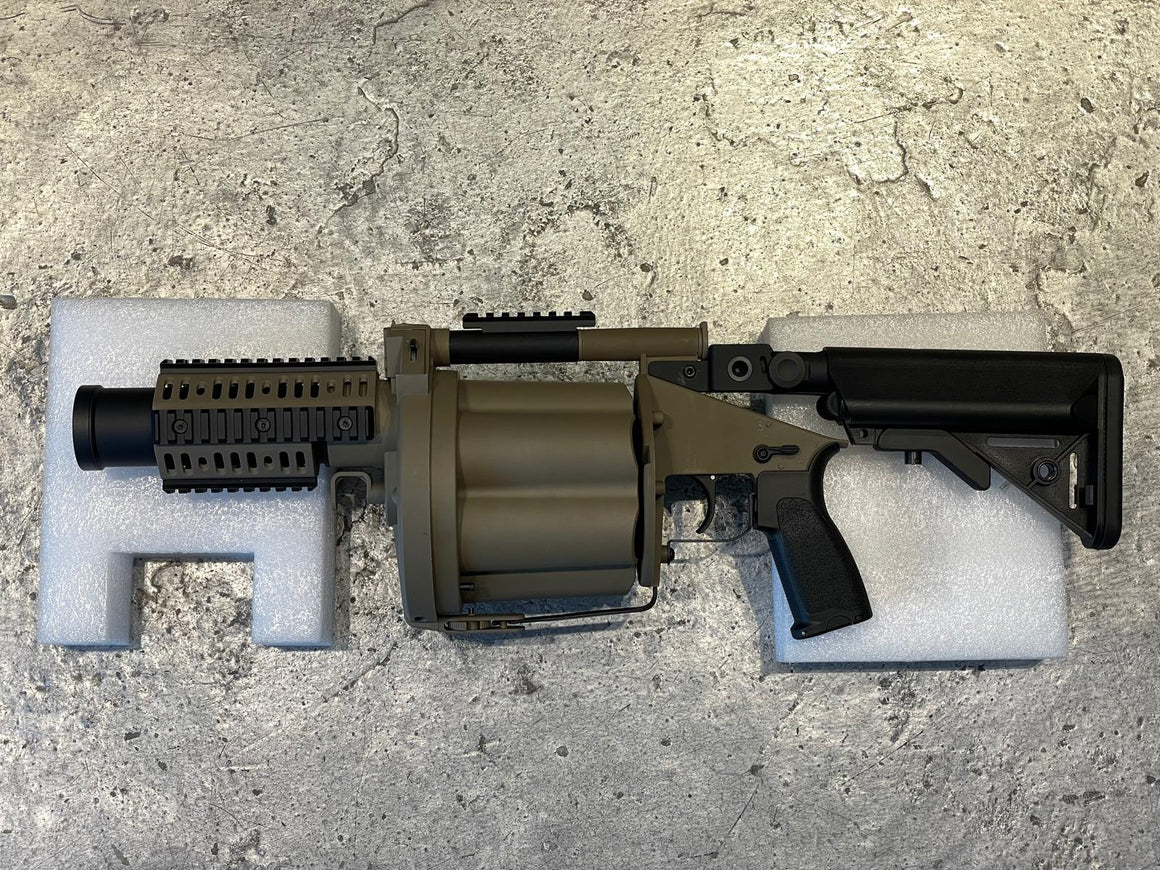 LDT MGL Grenade Launcher with Retractable Stock ( Black / DE )-Black