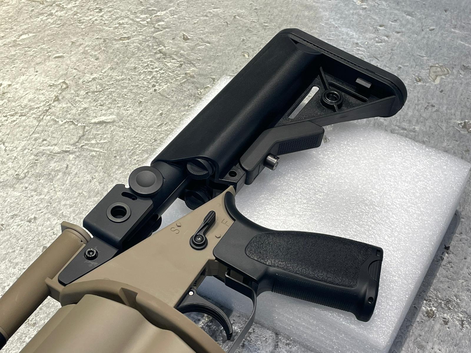 LDT MGL Grenade Launcher with Retractable Stock ( Black / DE )-Black