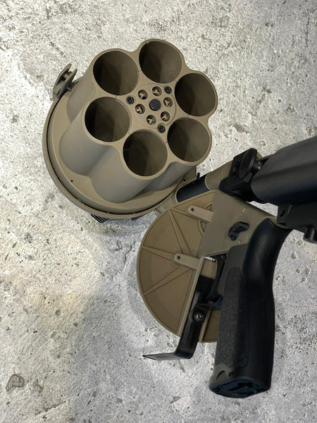 LDT MGL Grenade Launcher with Retractable Stock ( Black / DE )-Black