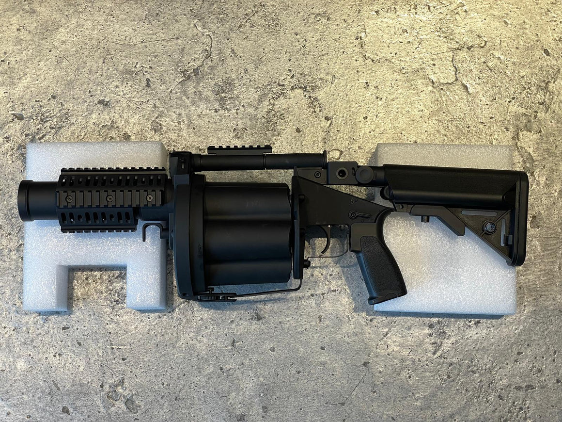 LDT MGL Grenade Launcher with Retractable Stock ( Black / DE )-Black