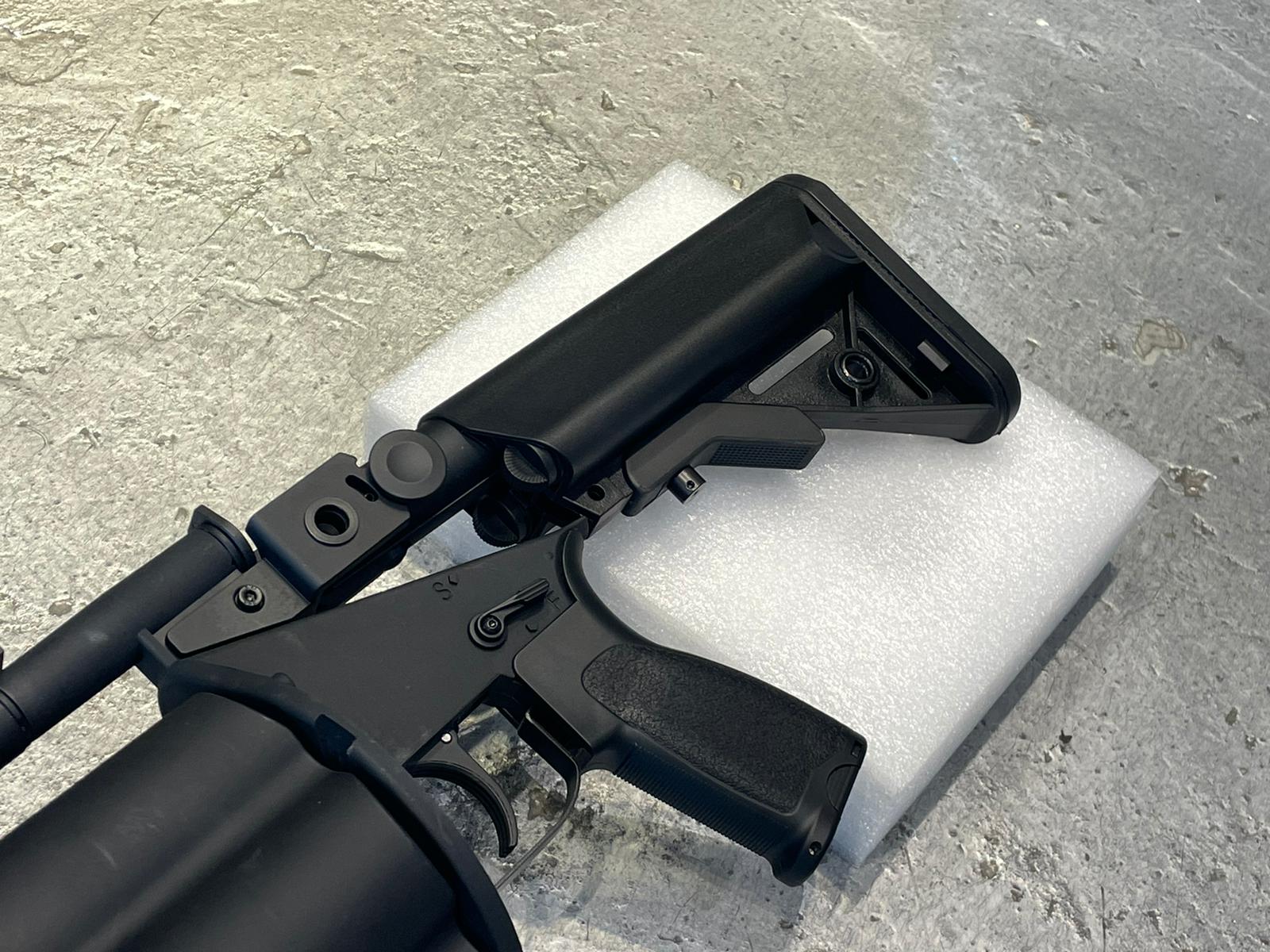 LDT MGL Grenade Launcher with Retractable Stock ( Black / DE )-Black