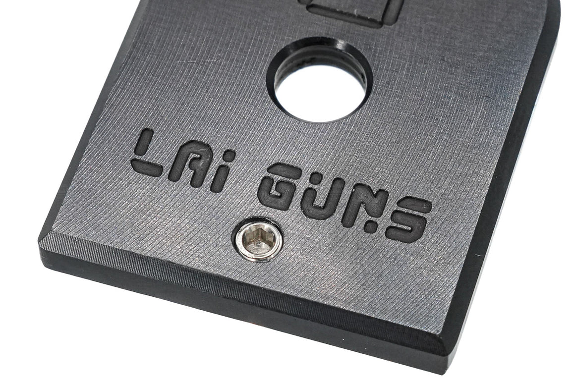 LAI GUNS Competition Magazine Base Plate For Marui TM Hi-Capa GBBP Series -Silver