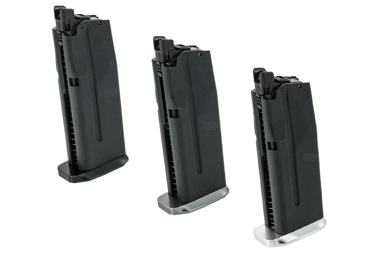 LAI GUNS 18 Rounds Short Gas Magazine For EMG SI P365 SMP GBB -Silver