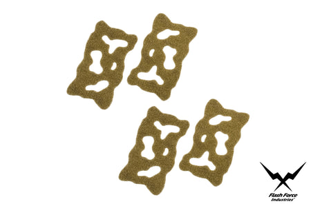 Lightweight Helmet Replacement Velcro Type B x 4pcs ( LBH Tan ) ( Free Shipping )