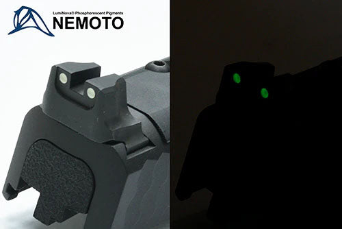 Guarder Steel Luminous Sight Set for Tokyo Marui TM M&P9L GBB Pistol Airsoft ( White )