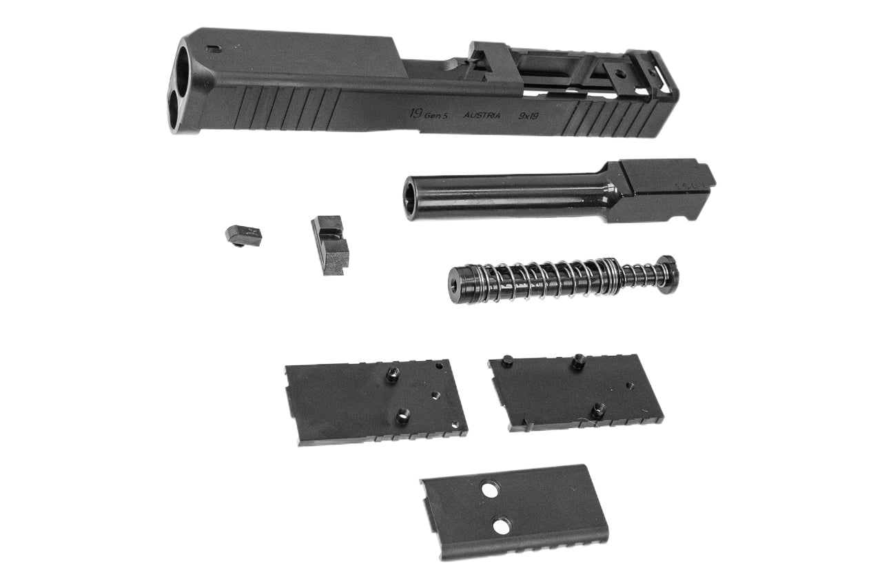 Mafio CNC Steel Slide Set For Umarex VFC Glock 19 Gen5 MOS GBBP
