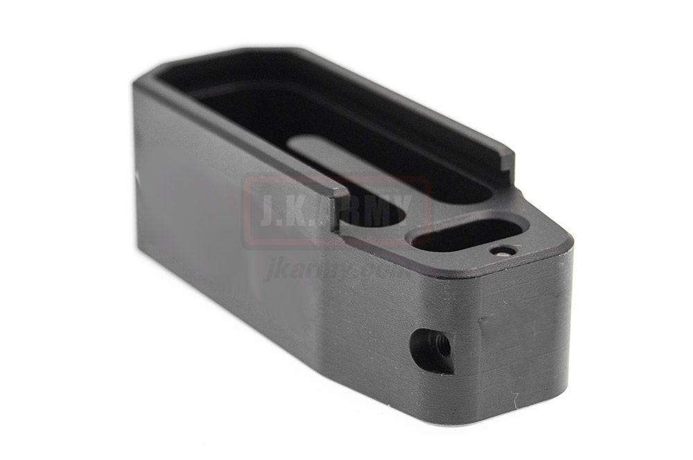 TT Mag Extension for Polymer Magazine M3 w/ T Engravings For PTW & GBB ( MWS GM0502 )-TT w/ HSP Style-Black