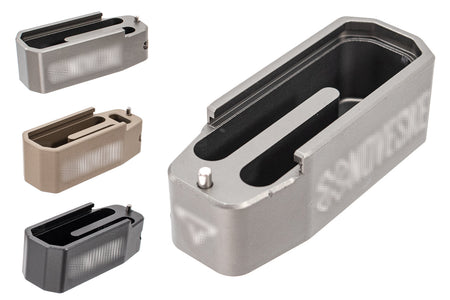 TT Mag Extension for Polymer Magazine M3 w/ T Engravings For PTW & GBB ( MWS GM0502 )-TT w/ HSP Style-Black