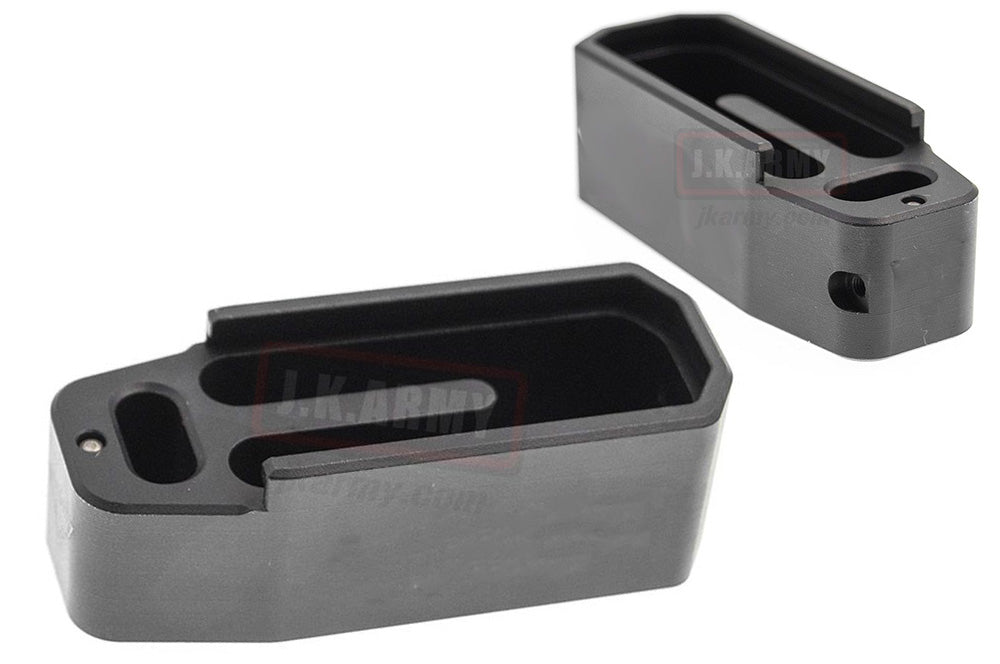 TT Mag Extension for Polymer Magazine M3 w/ T Engravings For PTW & GBB ( MWS GM0502 )-TT w/ HSP Style-Black