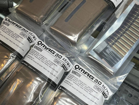 FCC Rampo's PTW Q MAG 120 Rds 30 M3 Window Style For PTW ( 6pcs Box Set )-Blue