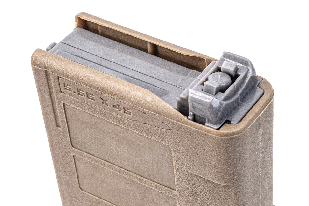 FCC Rampo's RMAG 20 Style 80 Rounds Magazine For AR / M4 PTW Series -FDE