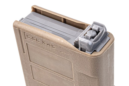 FCC Rampo's RMAG 20 Style 80 Rounds Magazine For AR / M4 PTW Series -FDE