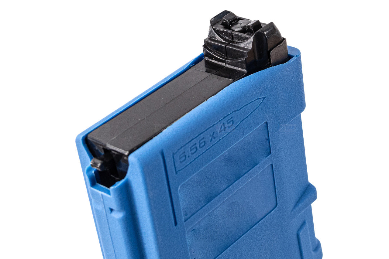 FCC Rampo's PTW Q MAG 120 Rds 30 M3 Window Style For PTW ( 6pcs Box Set )-Blue