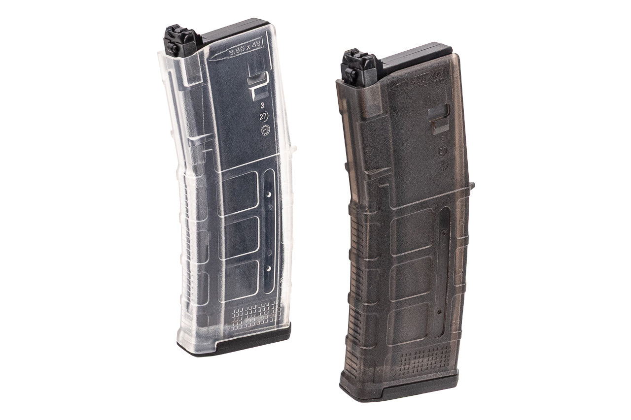 FCC Rampo's PTW Q MAG ( Transparent Version ) 120 Rds 30 M3 Window Style For PTW -Black Edition