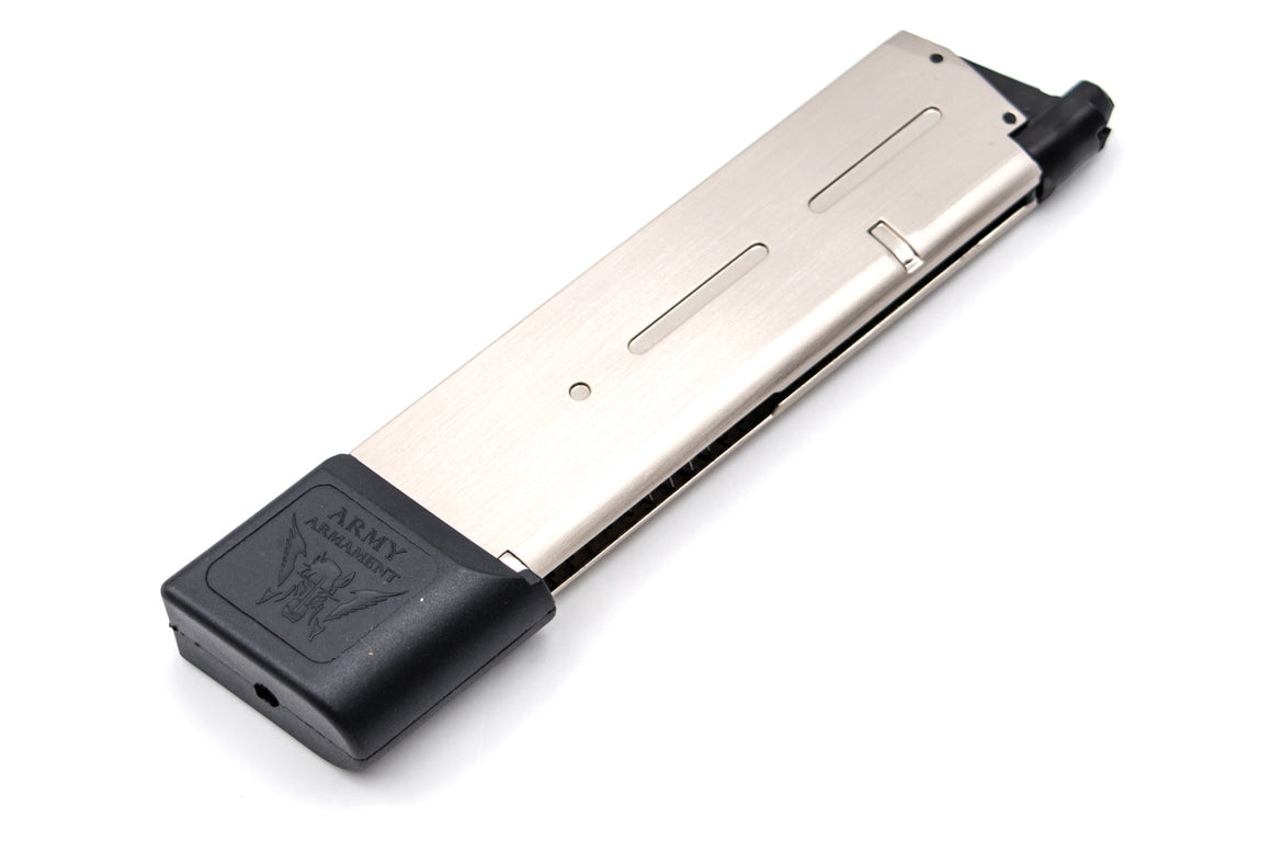 ARMY R.28/R.32 30 Rds Long Magazine ( TM Spec. ) ( Silver ) ( R32 R28 1911 Mag )