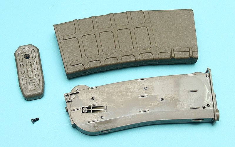 G&P GMAG Hi-cap Magazine For Marui M16 Series AEG ( FDE ) ( 5pcs / Pack )